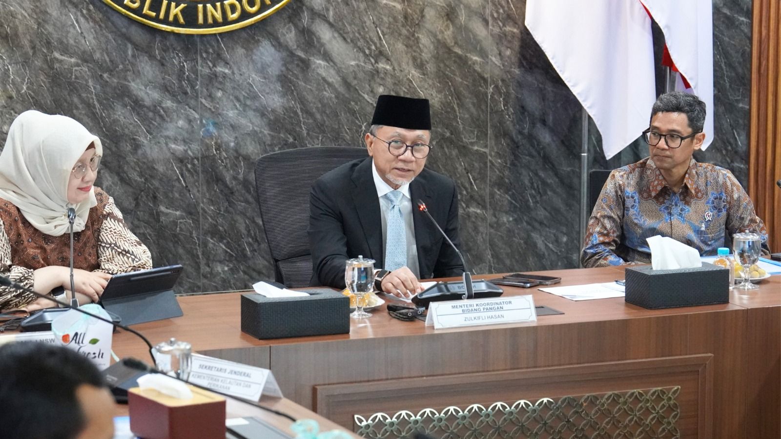 Menko Pangan Pimpin Rakor Evaluasi Neraca Komoditas Pangan Triwulan III 2026