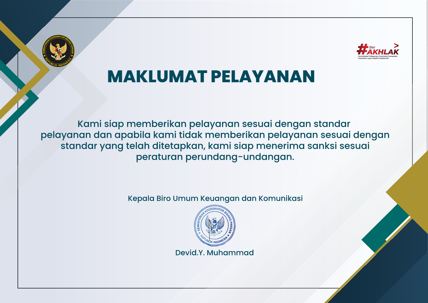 Maklumat Pelayanan Publik 